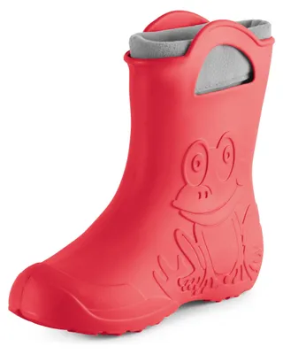 Image de Ladeheid Femmes plumeuses Eva Bottes de pluie fourrées LA-CA-12 (Corail, 36/37 UE)