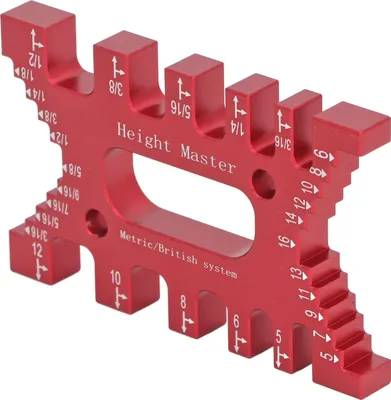 Image de Gabarit en queue d'aronde, pied à coulisse à pointe, échelles laser de haute précision, règle de mesure pour menuiserie, fraisage et sciage, couleur rouge