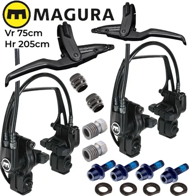 Produktbild von Magura HS11 Hydraulische Fahrrad Felgenbremse Komplett Set Evo Vorne & Hinten