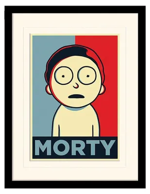 Produktbild von Rick And Morty - "Morty Campaign" Gerahmtes Poster CD1469 (Einheitsgröße) (Bunt)