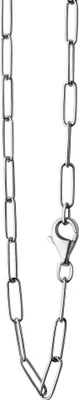Produktbild von V Collier 925/- Sterlingsilber weiß Gliederkette glanz 60 cm