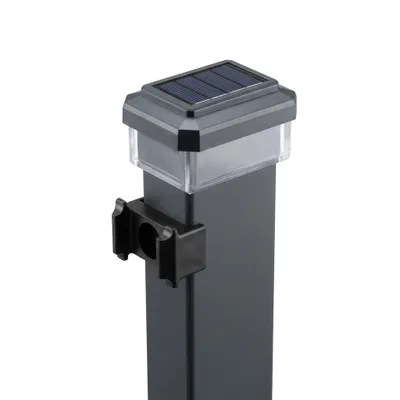 Produktbild von 6040 Solar Zaunleuchte LED für Doppelstabmattenzäune und Gitterzäune 60x40mm