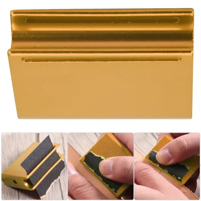 Lederranden-Polierwerkzeug aus Aluminiumlegierung, Gold