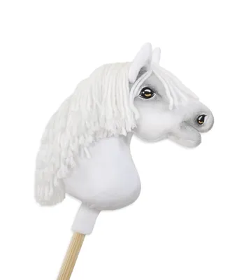 Obrázok produktu pre Hobby Horse Prémiový malý paličkový kôň - biely A4