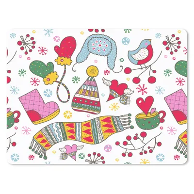 Produktbild von MuchoWow® Mauspad Mousepad Muster - Winter - Weihnachten 23x19 cm - Mousepads - Maus Mat - Pad - Mausunterlage - Schreibtischunterlage - Mauspad