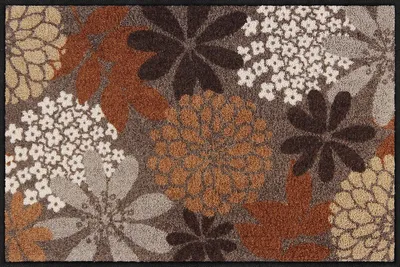 Produktbild von Salonloewe AUTUMN LEAVES MOCCA Fußmatte Wohnmatte 50 x 75 cm