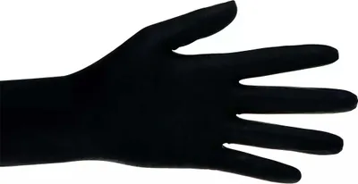 Produktbild von #AMPri Black Ninja Latexhandschuhe schwarz puderfrei 100 Stück Gr. L
