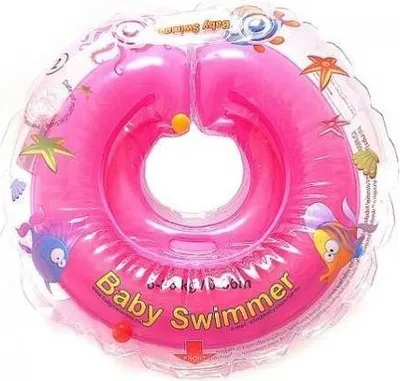 BabySwimmer kółko do pływania na szyję różowe 6-18 kg GS