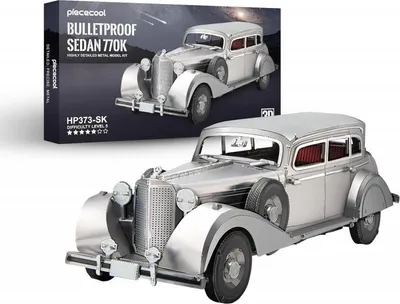 Produktbild von 3D Puzzle, Gepanzerte Limousine 770k, Piececool, Metall, 154 Teile