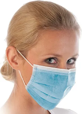 Produktbild von 50x Mundschutz 3-lagig Atemschutz Gesicht OP Maske Hygienemaske Schutzmaske