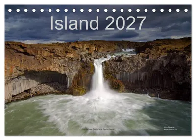 Produktbild von Island (Tischkalender 2027 DIN A5 quer), CALVENDO Monatskalender