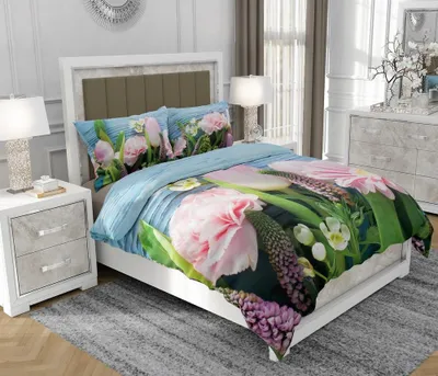 Immagine prodotto di Biancheria da letto 200x220 cm + 2x70x80 cm, set 3 pezzi, 100% cotone, cerniera, multicolore - SOVIO | So.0289