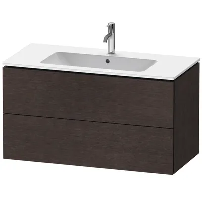 Produktbild von Waschtischunterbau L-CUBE 1020x481x550mm eiche dunkel gebürstet eiche dunkel gebürstet
