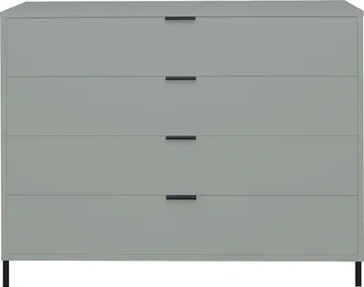 Produktbild von Schubkastenkommode >Bonnie< in pine green matt lack - 119x101x45cm (BxHxT)
