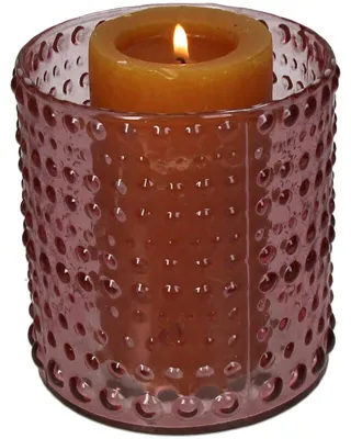 Obrázok produktu pre Držiak na sviečky HD Collection, sklo, ružová farba, 12x12x13 cm