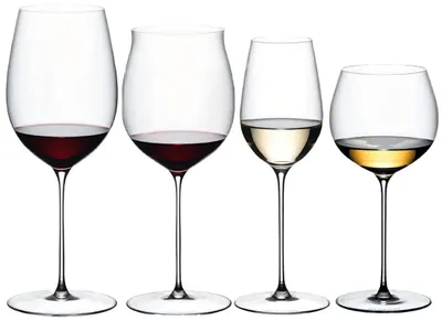 Produktbild von Riedel Weingläser-Set Superleggero - Bordeaux Grand Cru, Burgundy Grand Cru, Riesling & Oaked Chardonnay - 4 Stück