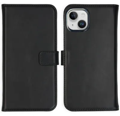 Imagen del producto de Funda de Cuero Auténtico tipo Libro para Apple iPhone 15 Plus -