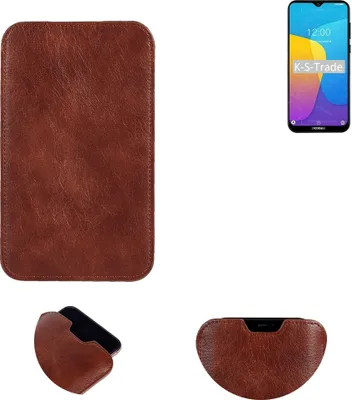 Produktbild von K-S-Trade Schutzhülle Handyhülle kompatibel mit Doogee X90L Handytasche Kunstleder Sleeve in braun