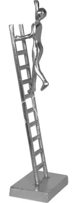 Image de Objet de décoration, ornement, aluminium brut/nickelé, dimensions : 15x10x48