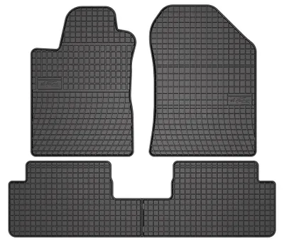 Productafbeelding van Rubberen automatten voor Toyota Corolla Verso II 2004-2009 (MPV) – 4-delig, zwart, op maat – Wielganizator SolidPRO