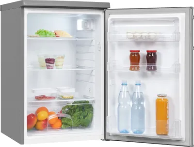 Produktbild von Exquisit Vollraumkühlschrank KS16-V-H-040E inoxlook | Nutzinhalt: 127 L | Ohne Gefrierfach
