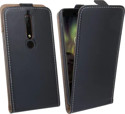 Zdjęcie produktu dla Etui na telefon komórkowy Nokia 6.1 2018 etui z klapką na smartfon czarny