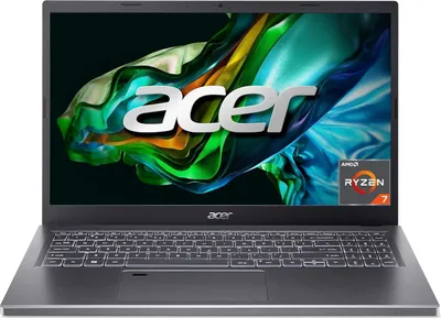 Produktbild von Aspire 5 (A515-48M-R3AE) Laptop, 15,6-Zoll-FHD-Display, AMD Ryzen 7 7730U, 16 GB RAM, 1 TB SSD, AMD Radeon-Grafik, Windows 11, QWERTZ-Tastatur, Grau