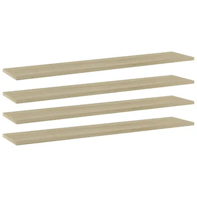 Produktbild von Möbel Bücherregal-Bretter 4 Stk. Sonoma-Eiche 100x20x1,5 cm - Wandregale 805384