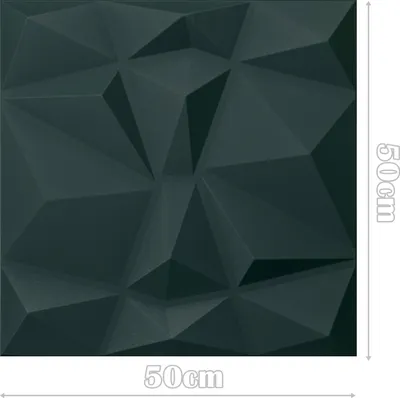 Obrázek produktu pro DECCART | 3D stropní kazety | Nástěnné panely | Lamely na desce | Stěnové akustické | Zelený jantar 50x50 cm | 0,25 m²