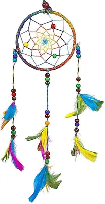 Produktbild von Traumfänger Hanf Regenbogen S -- 11x25 cm online bestellen