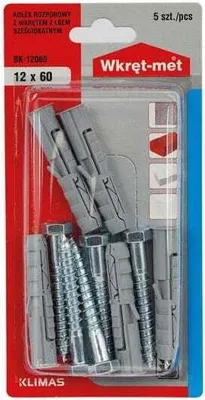 Produktbild von Spreizdübel 12x60mm mit Sechskantschraube 5St