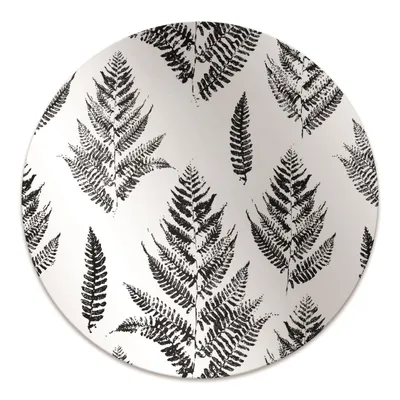 Produktbild von Rundmatte - Stuhlunterlage Bürostuhlunterlage - Rund Ø 100 cm - Bodenmatte - Fußmatte - Farnabdrücke.