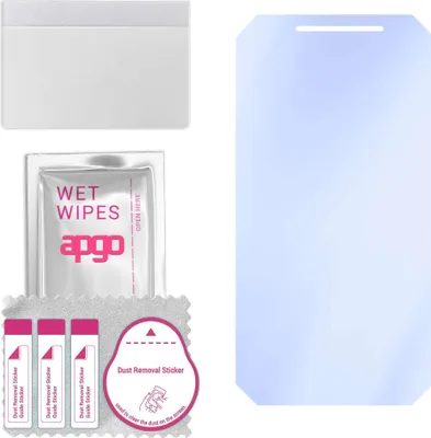 Produktbild von apgo Hybrid Schutzglas, kompatibel mit Ulefone Armor X6 Pro, 9H Härte, Flexible Nano Glass PRO, toller Ersatz für Hartglas, kratzfester Displayschutzglas, Displayschutz, Full Glue