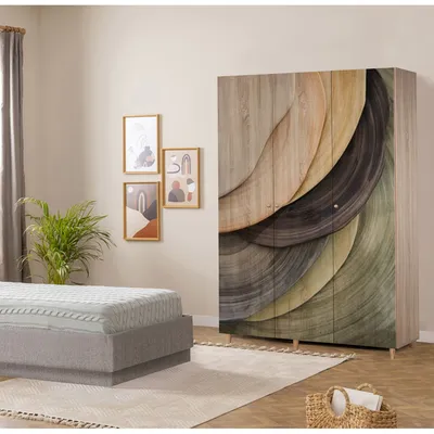 Immagine prodotto di Skye Decor, Lena 3 -977, armadio, Sonomo, 100 % PANNELLI DI PARTICELLE RIVESTITI IN MELAMMINA, 135 x 52 x 192 cm