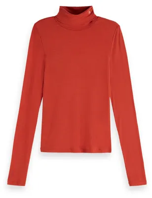 Productafbeelding van Langarmshirt met kraag, kleur ketchup, model U602, maat XL