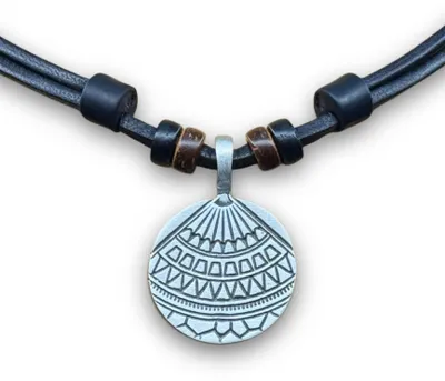 Produktbild von HANA LIMA | Surferhalskette Mandala Tribal Leder Kette Herren Damen Surf Schmuck