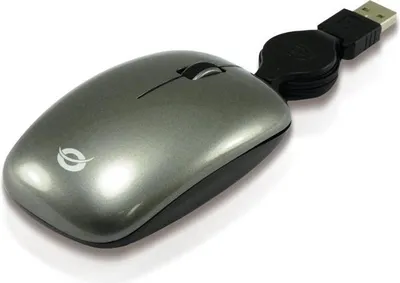 Produktbild von Conceptronic CLLM3BTRV, Beidhändig, Optisch, USB Typ-A, 800 DPI, Schwarz, Grau