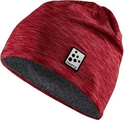 Image de Craft Microfleece Bonnet Rouge Femme Rouge One Size