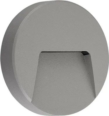 Produktbild von ACA LED-Wandleuchte, rund, grau, 230 V AC, IP65, 3 W, 3000 K, 200 lm, RA80, SLIM41