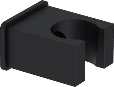 Produktbild von Stilform Brausehalter massiv Chrom oder Schwarz Matt, Farbe:Schwarz Matt