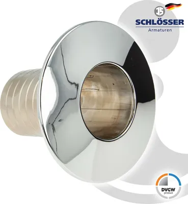 Produktbild von Js Kombi-Rosette, 140 Mm Tubus 110Mm,Kuerzbar Um 8X10Mm,Cr