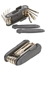 Produktbild von Prophete 5660 Multifunktionswerkzeug, 11 Funktionen, Reifenheber, Innensechskantschlüssel: 2, 2.5, 3, 4, 5, 6, 8 mm, Innensechsrundschlüssel T25, Schlitzschraubendreher, Kreuzschraubendreher