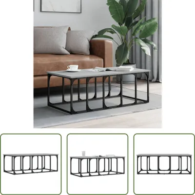 Produktbild von The Living Store Couchtisch Grau Sonoma 100x50x35,5 cm Holzwerkstoff