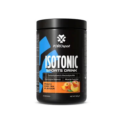 Produktbild von Polleo Isotonic, 500 g - Peach Iced Tea