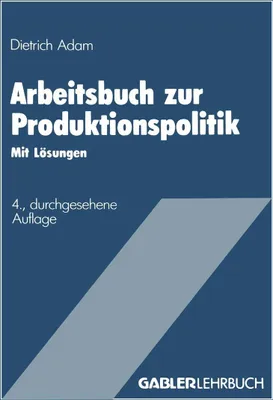 Produktbild von Arbeitsbuch zur Produktionspolitik