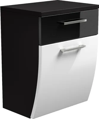 Produktbild von Seitenschrank Bad hängend - Rima - anthrazit-weiss