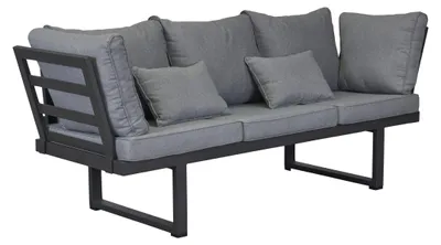 Produktbild von LC Garden »Bondino« Living Multifunktionssofa 3er Sofa anthrazit inkl. 2x Ansteckteile