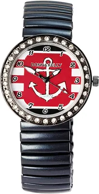 Produktbild von Donna Kelly Damenuhr, Zugarmband, Similibesatz, maritim