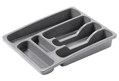 Produktbild von CURVER Besteckkasten 6 Fächer 36x29x6cm soft grau