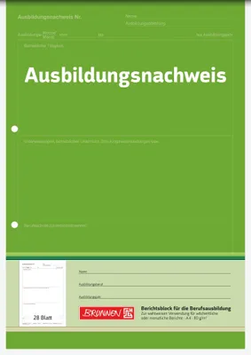 Produktbild von BRUNNEN Block A4 Ausbildungsnachweis 1042579